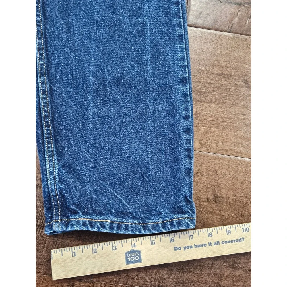 VTG Levis 505 Mens Regular Fit Straight Leg Jeans Blue Denim W36 L34 Dark Wash